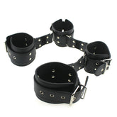 BDStyle Adjustable Leather Cuffs Spreader Bar - Secure and Stylish Restraint Spreaders and Hangers